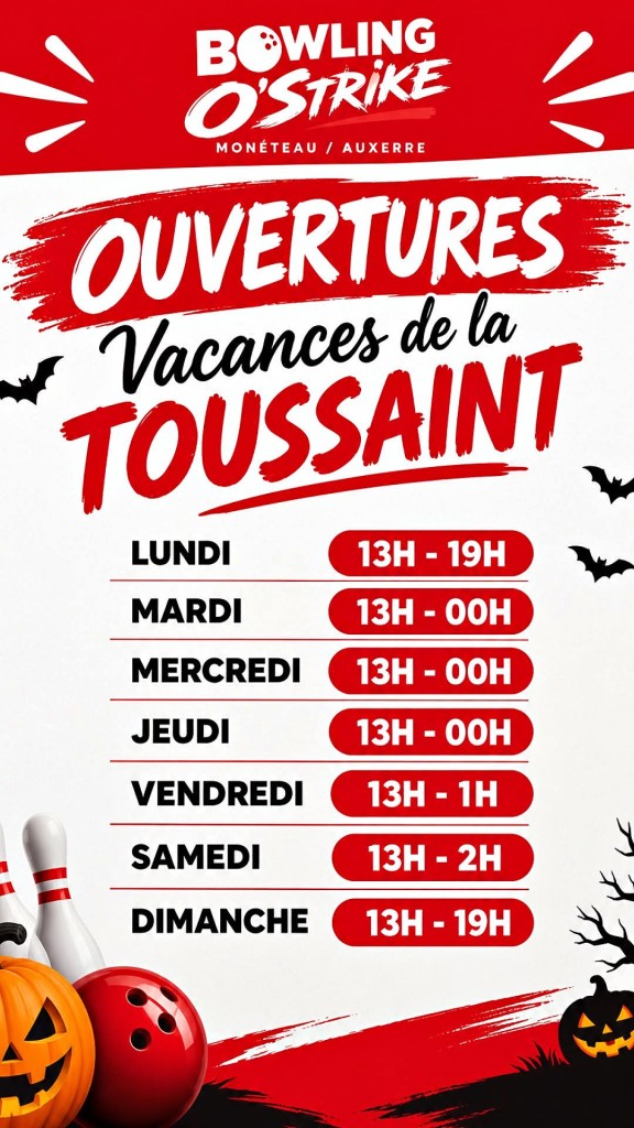 Informations - Bowling O'Strike Auxerre-Monéteau